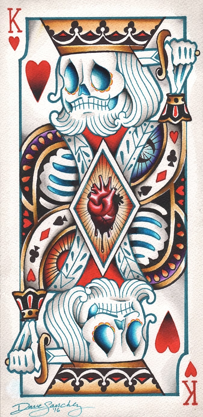 Black Market Art Company Suicide King Print