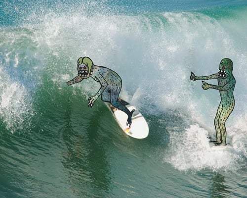 Black Market Art Company Surfer 5 Print - Black Market Art Company - Flyclothing LLC