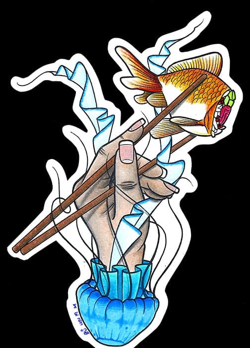 Black Market Art Company Sushi Print