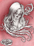 Black Market Art Company Swirl Girl Print