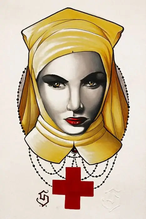 Black Market Art Company The Nurse Print - Black Market Art Company - Flyclothing LLC