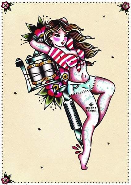Black Market Art Company Tattoo Gun Print - Black Market Art Company - Flyclothing LLC