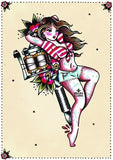 Black Market Art Company Tattoo Gun Print