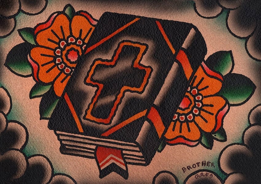 Black Market Art Company The Good Book Print