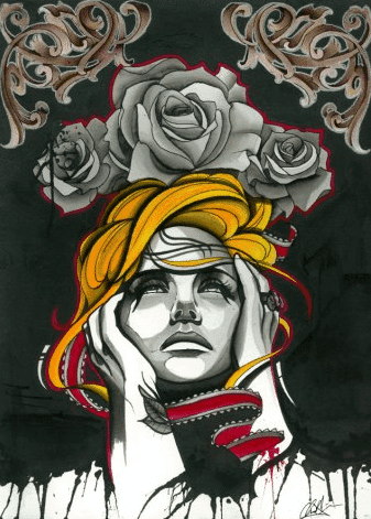 Black Market Art Company The Perfect Turmoil Print - Black Market Art Company - Flyclothing LLC