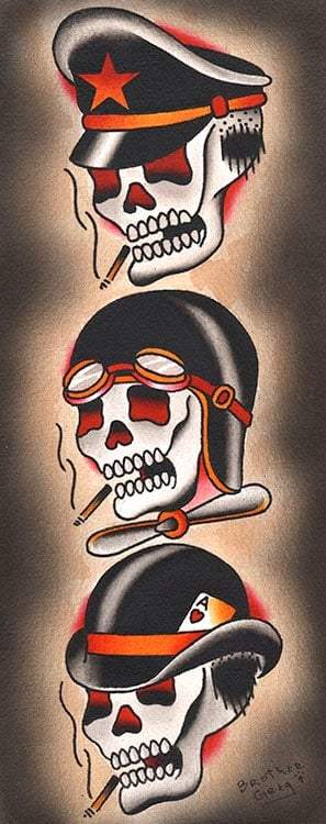 Black Market Art Company Three Hats Print - Black Market Art Company - Flyclothing LLC