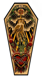 Black Market Art Company Thy Kingdom Come & Stretched Canvas Coffin Print
