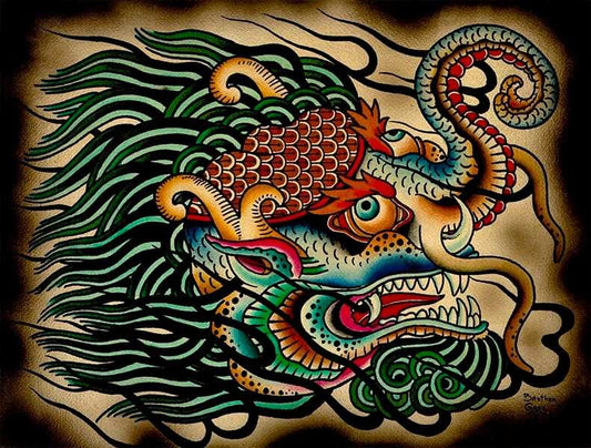 Black Market Art Company Tibetan Elephant Print - Black Market Art Company - Flyclothing LLC