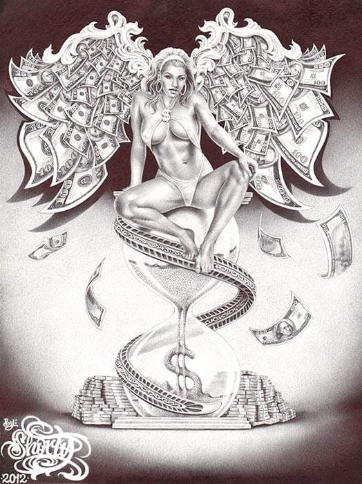 Black Market Art Company Time is Money Print - Black Market Art Company - Flyclothing LLC