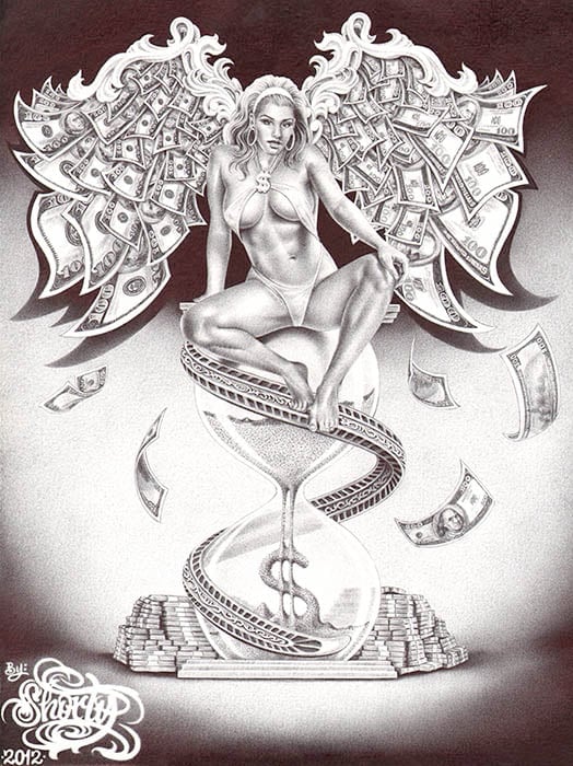 Black Market Art Company Time is Money Print