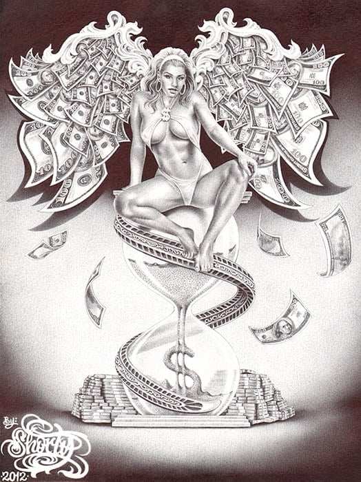 Black Market Art Company Time is Money Print - Black Market Art Company - Flyclothing LLC