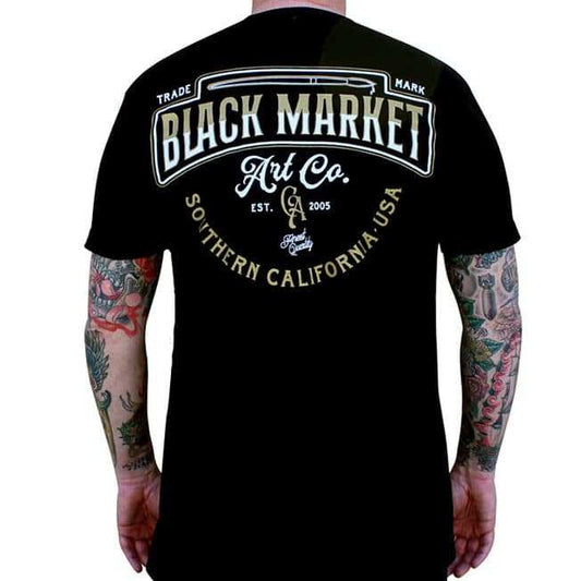 Black Market Art Company Trademark Men's T-Shirt - Black Market Art Company - Flyclothing LLC