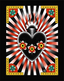 Black Market Art Company Traditional Sacred Heart Print