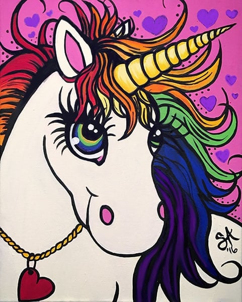 Black Market Art Company Unicorn Print