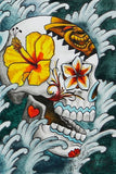 Black Market Art Company Day of The Dead Tiki Print
