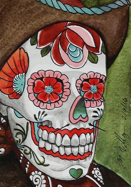 Black Market Art Company Day of The Dead Cowboy II Print - Black Market Art Company - Flyclothing LLC