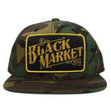 Black Market Art Company Black Market Snap Back Camo Hat Print
