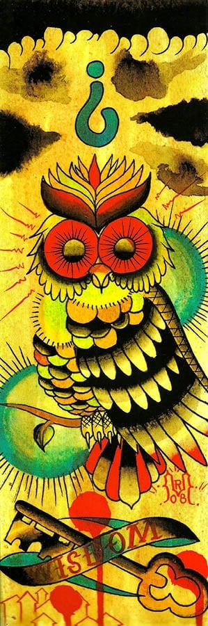 Black Market Art Company Wisdom Owl Print