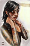 Black Market Art Company Zombie Print