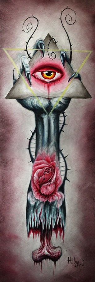 Black Market Art Company Zombie Star Print