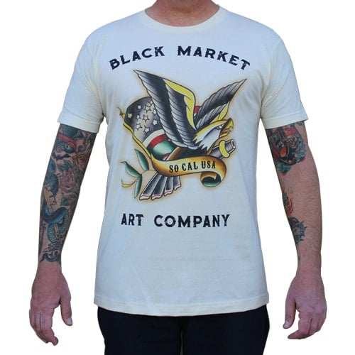 Black Market Art Company American Eagle Men's T-Shirt - Black Market Art Company - Flyclothing LLC