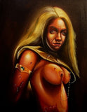 Black Market Art Company Blonde Viking Print
