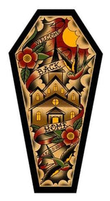 Black Market Art Company Welcome Back Home & Stretched Canvas Coffin Print - Black Market Art Company - Flyclothing LLC