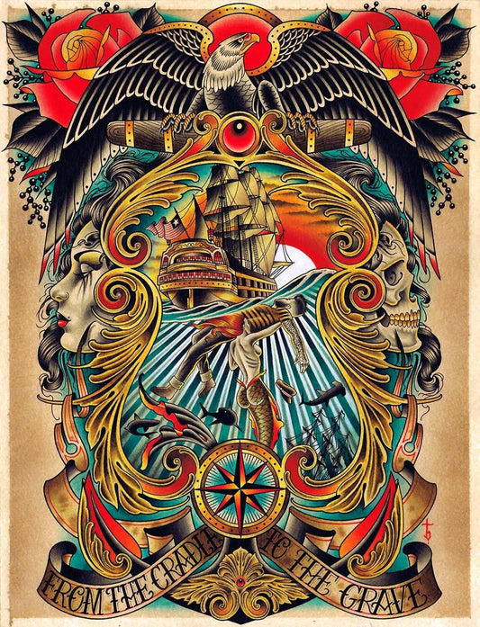 Black Market Art Company Cradle to the Grave Print - Black Market Art Company - Flyclothing LLC