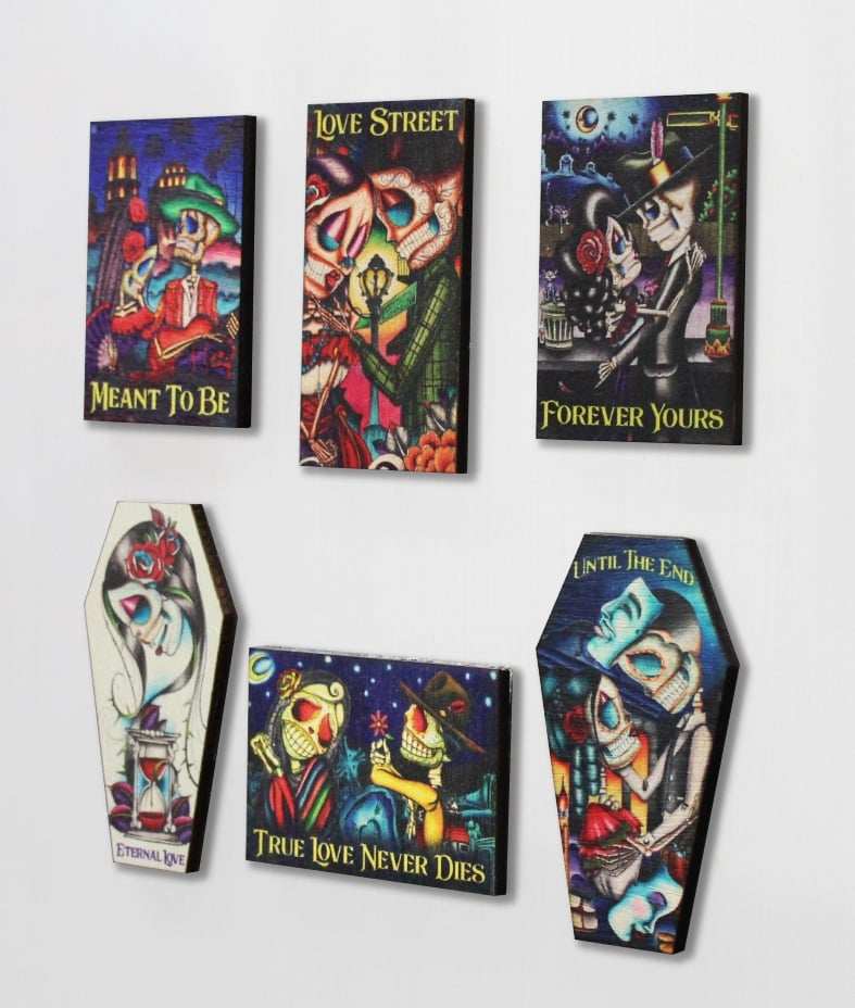 Black Market Art Company Dave Sanchez Wood Refrigerator Magnet Set Print - Black Market Art Company - Flyclothing LLC