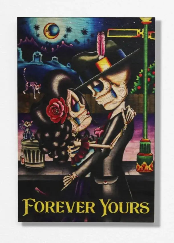Black Market Art Company Forever Yours & Wood Hanging Wall Art Print - Black Market Art Company - Flyclothing LLC