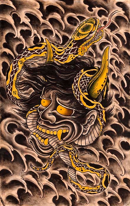 Black Market Art Company Hanya & Snake Print