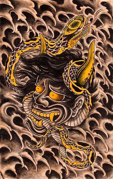 Black Market Art Company Hanya & Snake Print - Black Market Art Company - Flyclothing LLC