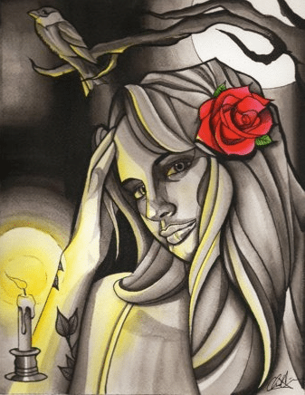 Black Market Art Company Her Night Print