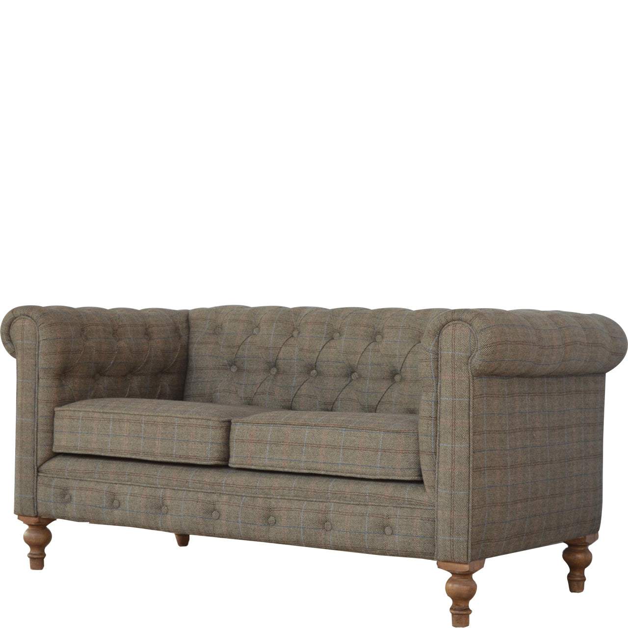 Multi Tweed 2 Seat Chesterfield - Artisan Furniture - Flyclothing LLC