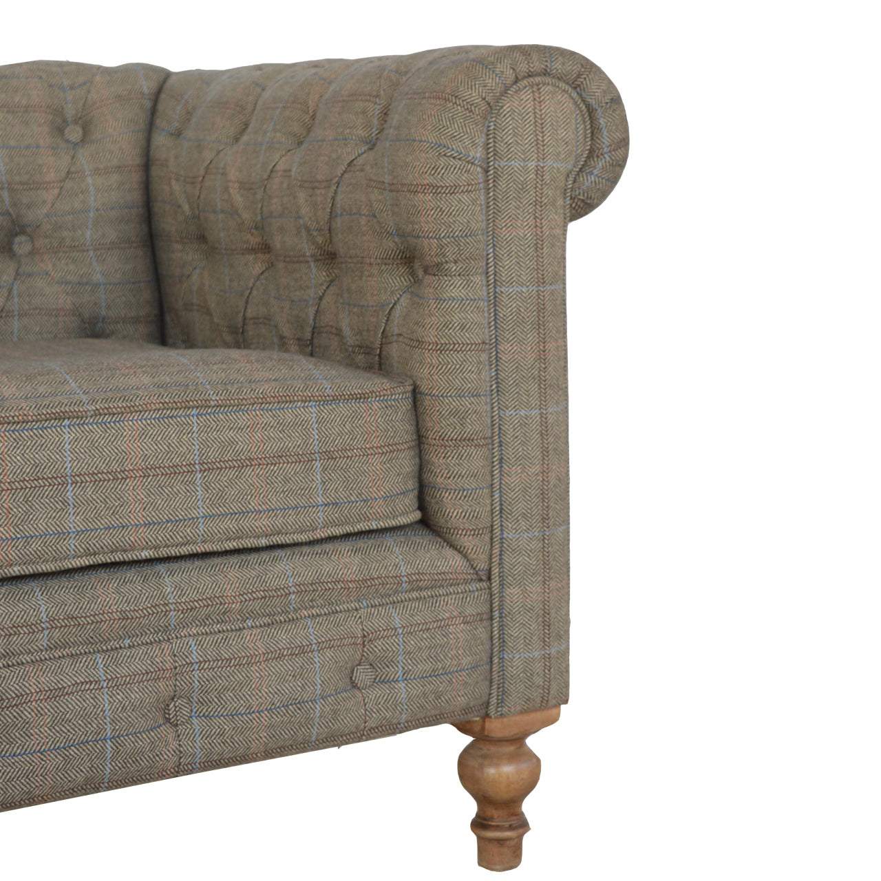 Multi Tweed 2 Seat Chesterfield - Artisan Furniture - Flyclothing LLC