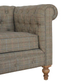 Multi Tweed 2 Seat Chesterfield - Artisan Furniture - Flyclothing LLC