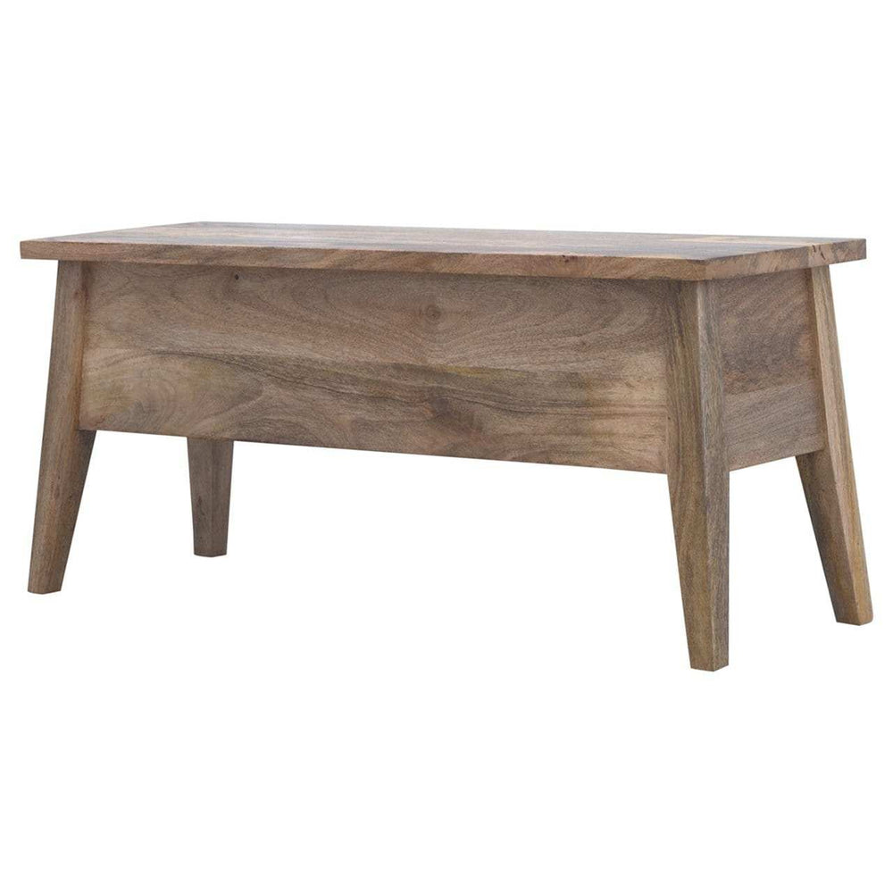 Solid Wood Lid Up Storage Bench - Artisan Furniture - Flyclothing LLC