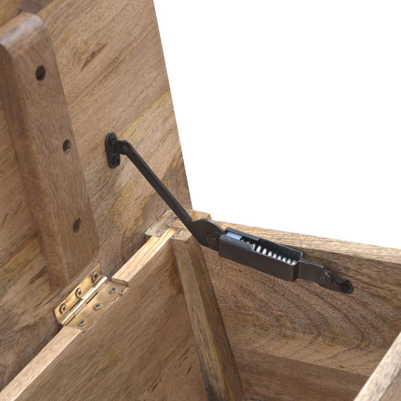 Solid Wood Lid Up Storage Bench - Artisan Furniture - Flyclothing LLC