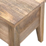 Solid Wood Lid Up Storage Bench - Artisan Furniture - Flyclothing LLC