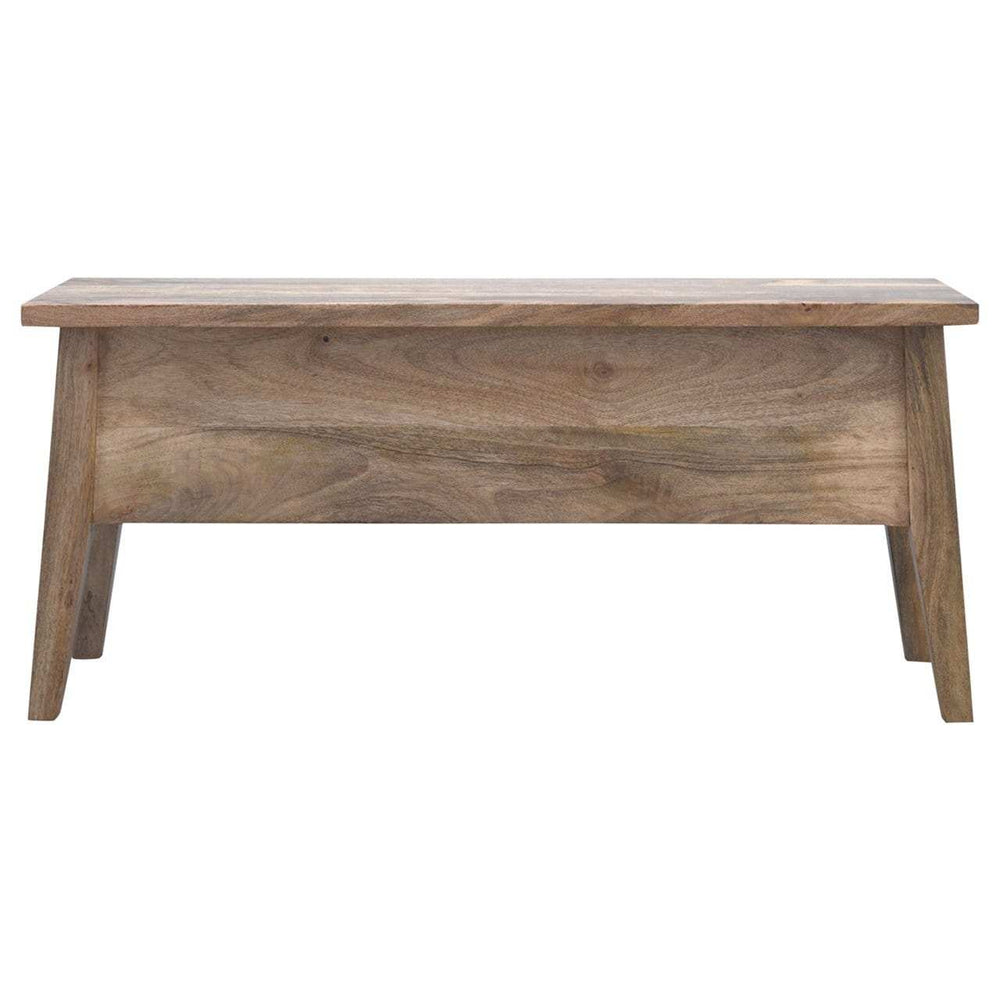 Solid Wood Lid Up Storage Bench - Artisan Furniture - Flyclothing LLC