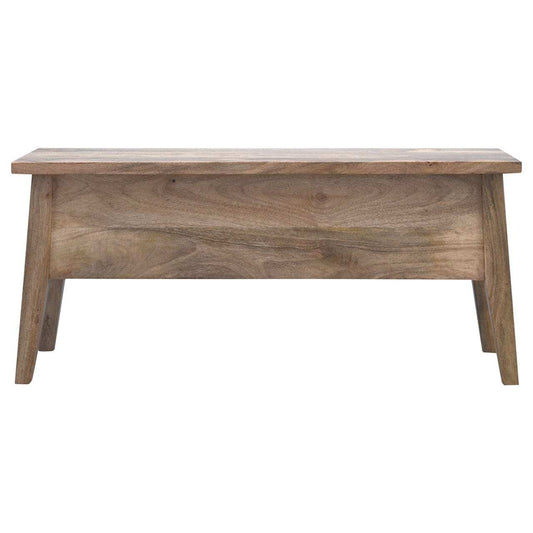 Solid Wood Lid Up Storage Bench - Artisan Furniture - Flyclothing LLC