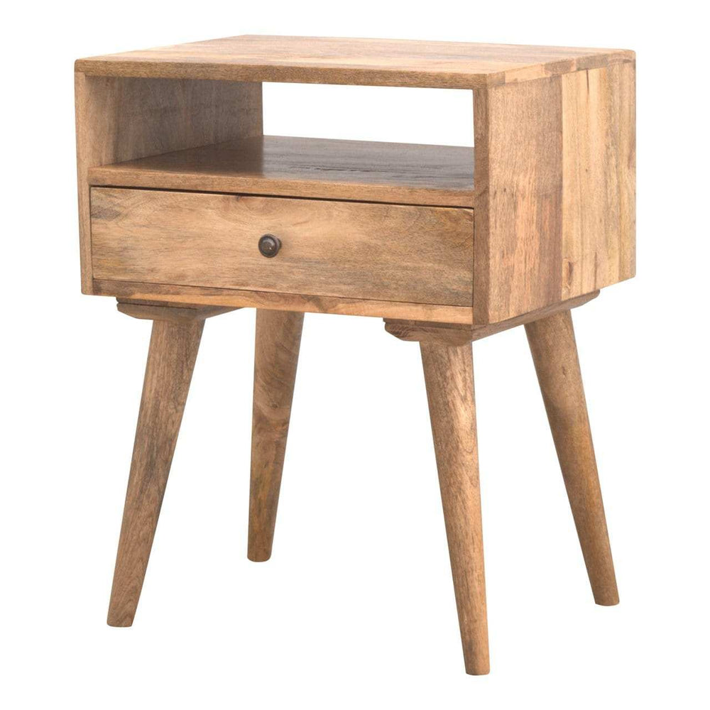 Modern Bedside with Open Slot - Artisan Furniture - Flyclothing LLC