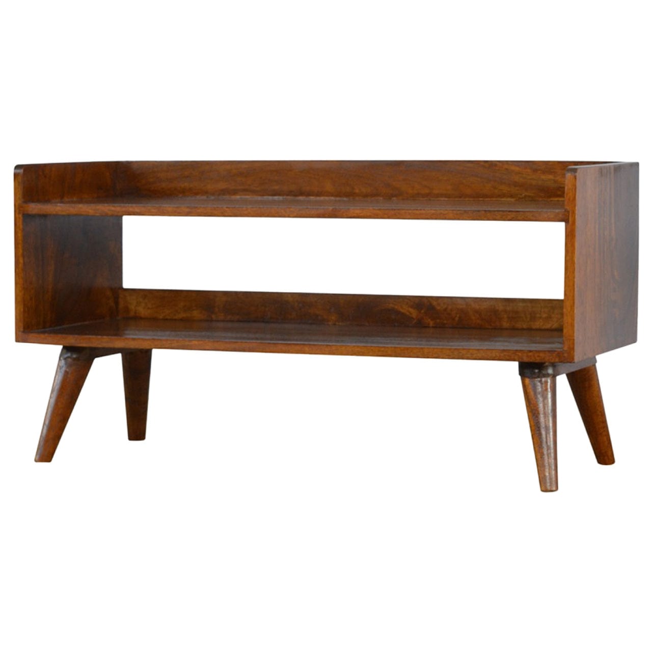Chestnut Nordic Storage Bench - Artisan Furniture