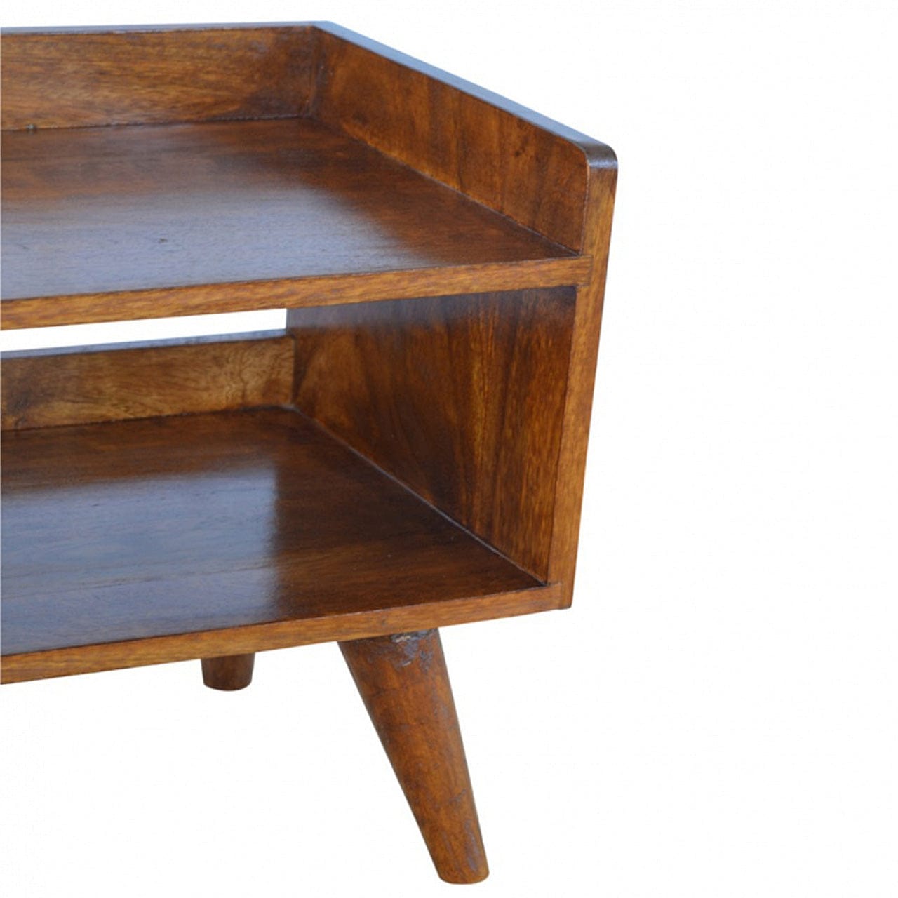 Chestnut Nordic Storage Bench - Artisan Furniture