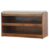 Mud Linen Pull out Shoe Bench - Artisan Furniture - Flyclothing LLC