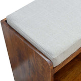 Mud Linen Pull out Shoe Bench - Artisan Furniture - Flyclothing LLC
