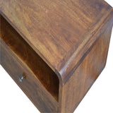 Curved Chestnut Media Unit - Artisan Furniture