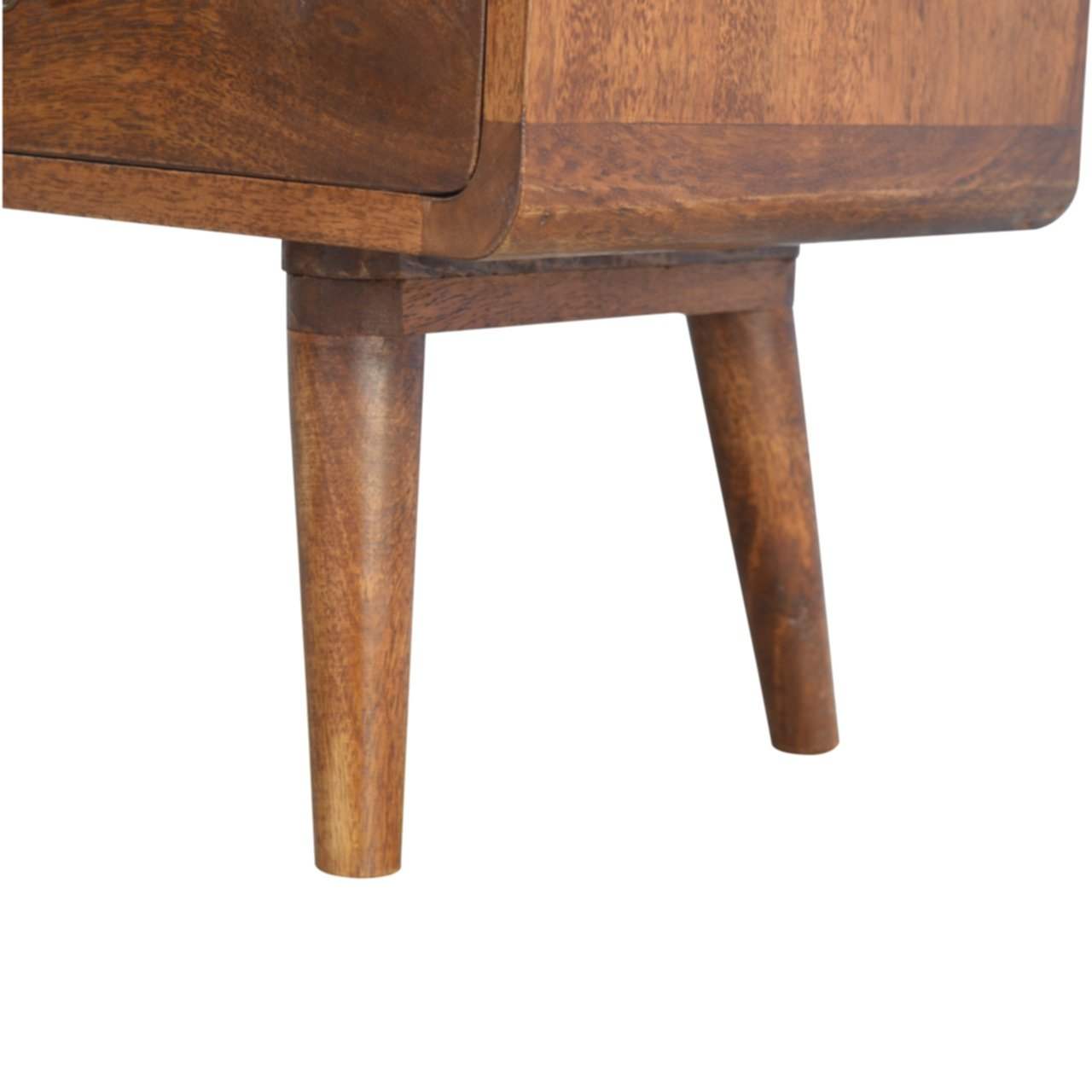 Curved Chestnut Media Unit - Artisan Furniture - Flyclothing LLC