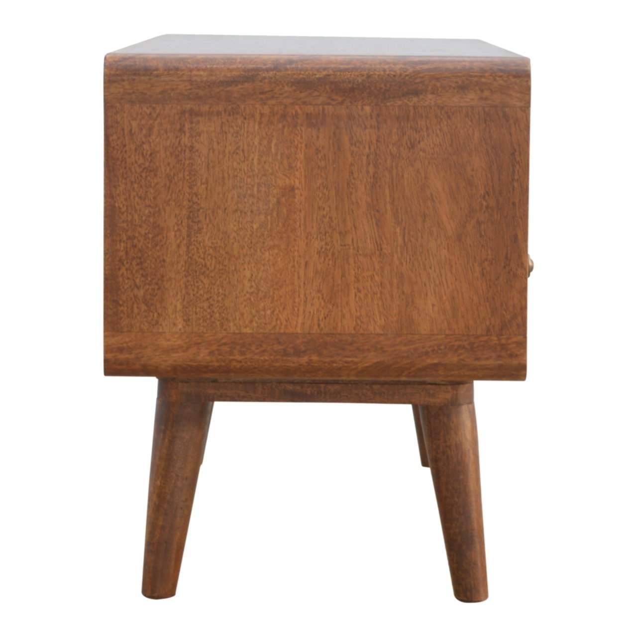 Curved Chestnut Media Unit - Artisan Furniture - Flyclothing LLC