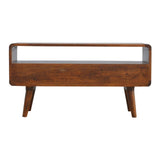 Curved Chestnut Media Unit - Artisan Furniture - Flyclothing LLC